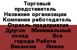 Торговый представитель › Название организации ­ Компания-работодатель › Отрасль предприятия ­ Другое › Минимальный оклад ­ 36 000 - Все города Работа » Вакансии   . Ямало-Ненецкий АО,Салехард г.